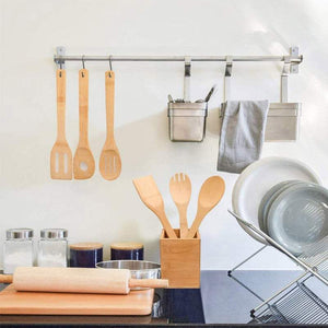 Kitchen Utensil Sets 5Pcs Or 6Pcs Bamboo Wooden Cooking Utensils