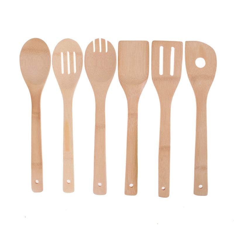 Kitchen Utensil Sets 5Pcs Or 6Pcs Bamboo Wooden Cooking Utensils