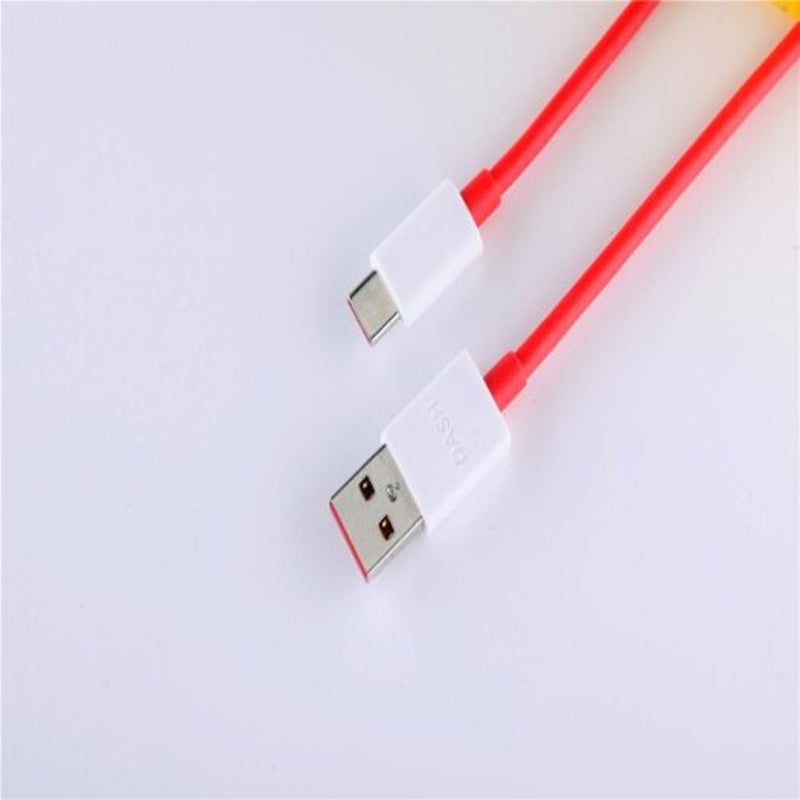 6 Dash Type C For Oneplus 3 3T 5 5T 4A Fast Charging Usb 3.1 Round Cable 1Metre Red