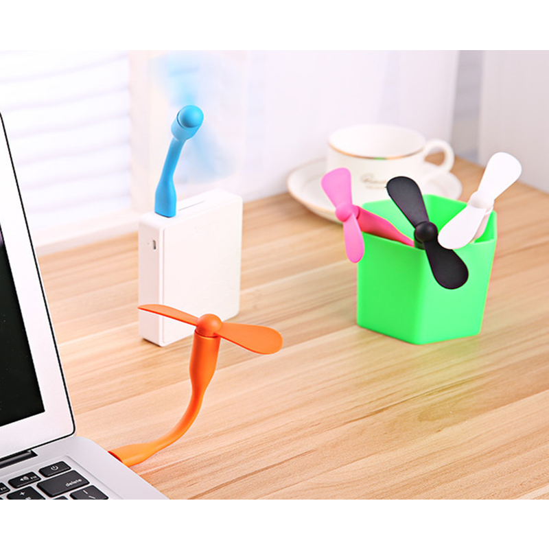 6 Pack Usb Mini Fan Silent Flexible Portable Cooling Cooler Quiet Travel Compatible Any Colors