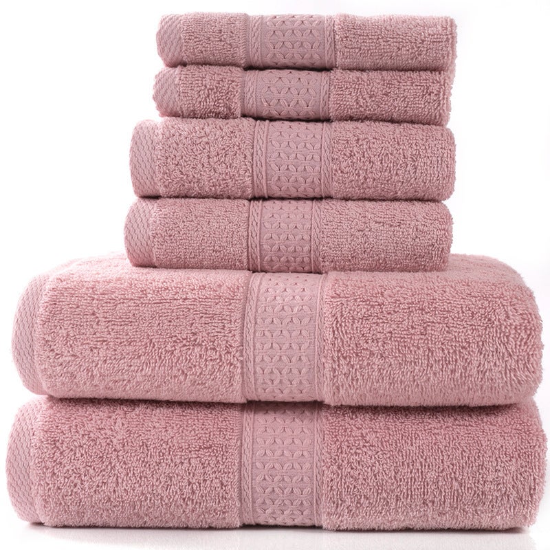 6 Piece Towel Sets Bath Face Hand Ver 8