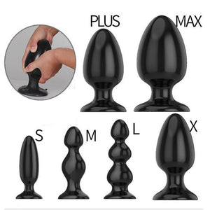 Silicone Anal Plugs Huge Sizes With Suction Cups