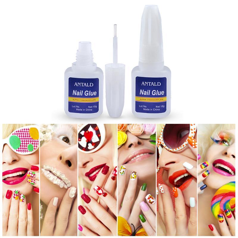 10 Gram Blue Bottle With Brush Nail Glue For Easy Application And Firm Bonding