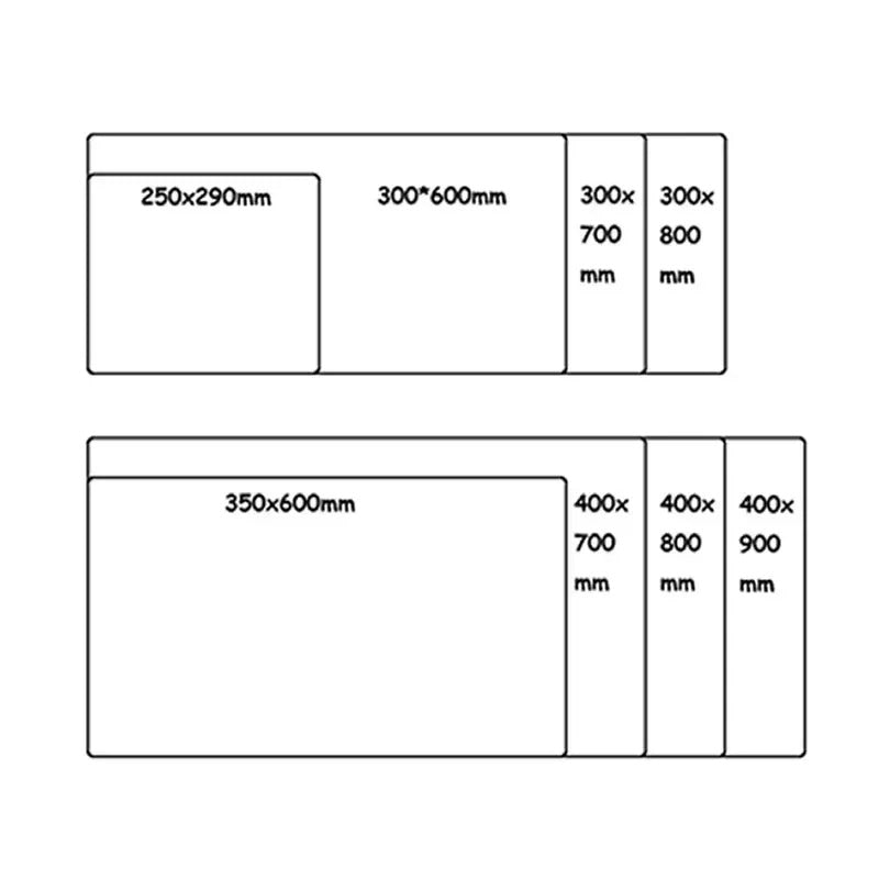 Mouse Pad Pink 300X700x3mm Rubber Soft Keyboard Desk Mat For Gaming Work