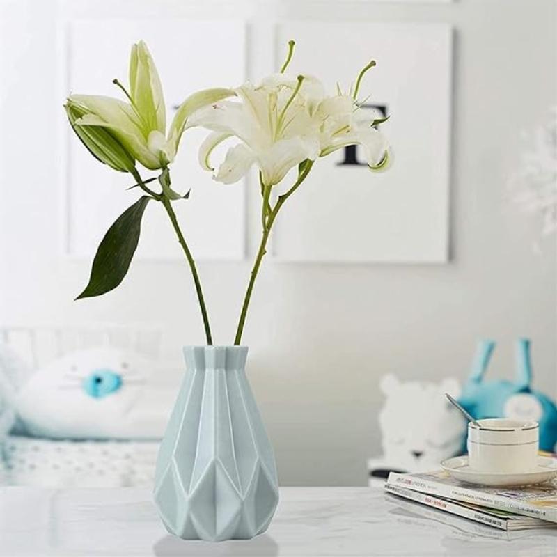 Flower Vase Light Green Medium Geometric Style Nordic Pot Home Decor Vases