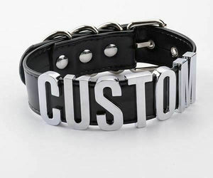 Bdsm Submissive Collar Custom Word 4 To 6 Letters Slave Play Kink