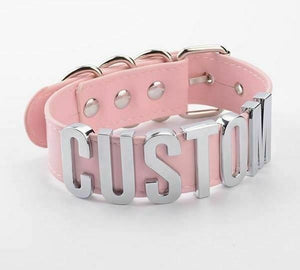 Bdsm Submissive Collar Custom Word 4 To 6 Letters Slave Play Kink