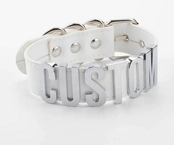 Bdsm Submissive Collar Custom Word 4 To 6 Letters Slave Play Kink