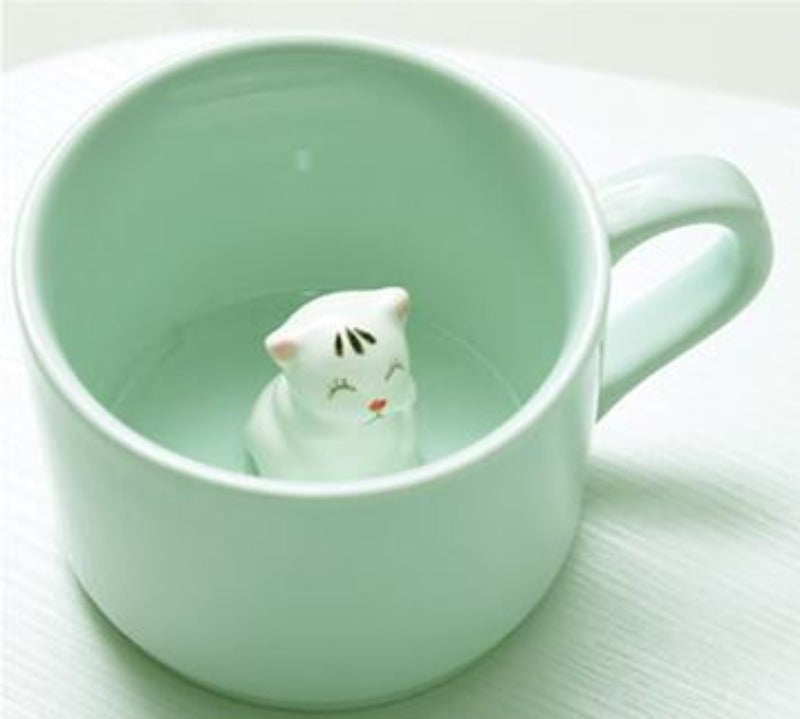 Creative 3D Cartoon Animal Ceramic Novelty Mug