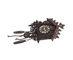 Vintage Wooden Tree House Hanging Cuckoo Wall Clock Home Bedroom Office Decor