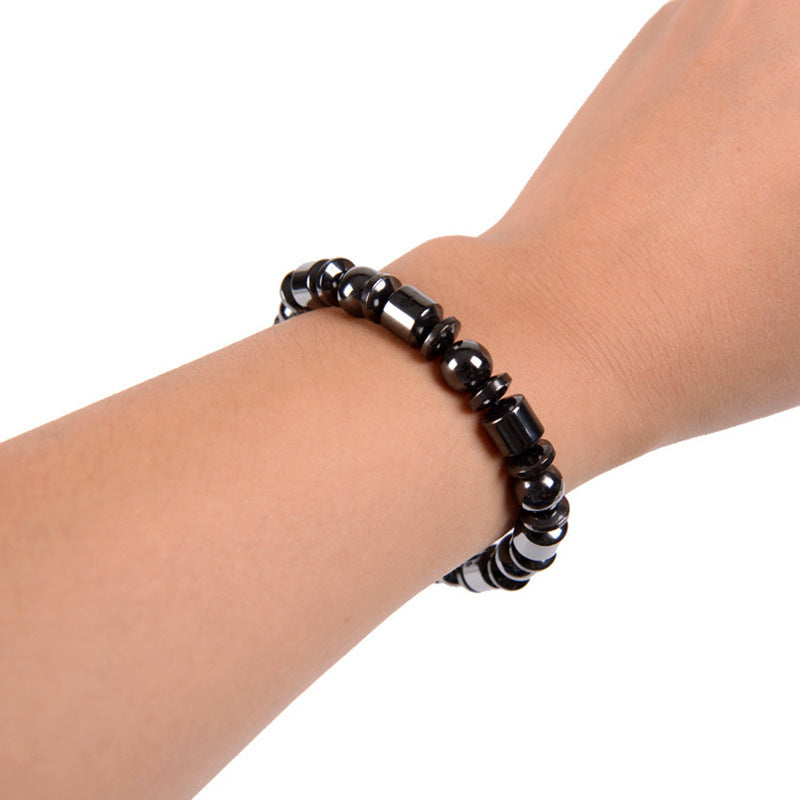 Veile Studios Weight Loss Black Stone Magnetic Therapy Bracelet For Improved Circulation