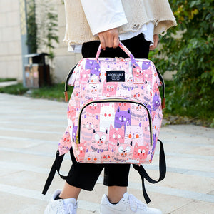 Cute Colourful Multifunctional Backpack Nappy Bag