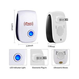 Hod Health And Home 6 Packs Ultrasonic Pest Repeller Electronic Indoor Plug For Insects Miceant Mosquito Spider Rodent R