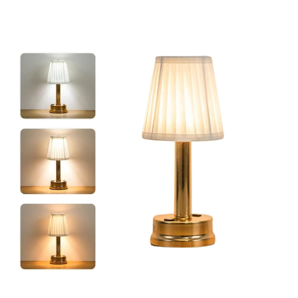 Gold Creative Led Rechargeable Table Lamp | 3 Adjustable Light Modes Touch Control Usb Charging Modern Atmosphere For Ba