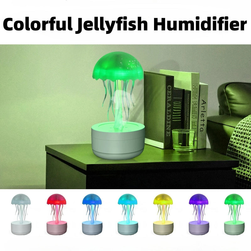 Jellyfish Humidifier Fragrance Diffuser Colourful Night Light Heavy Fog Essential Oil