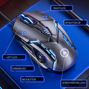 6D Rgb Led Gaming Mouse Usb Wired Programmable 4 Speed Dpi 2020 For Pc Computer Laptop