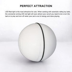 Smart Interactive Pet Ball Automatic Rolling Usb Rechargeable Led Light Toy