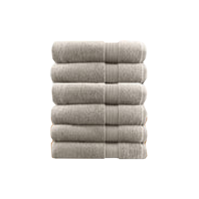 6 Piece Ultra Light Cotton Face Washers In Beige