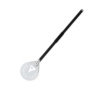 Pizza Shovel 100 Centimetre Silver Perforated Peel With Metal Handle Baking Tool