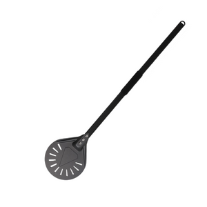 Pizza Shovel 102.5 Centimetre Dark Grey Perforated Peel Metal Handle Baking Tool