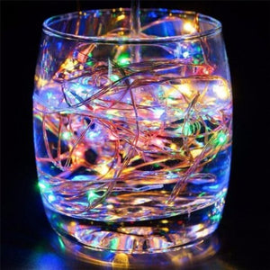 7 Color Fairy Lamp 5 10M Led With Ic Automatic Discoloration Flickering Copper Wire String Dc5v Metre Usb