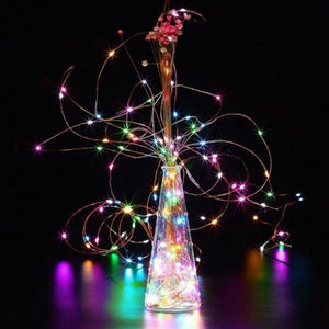 7 Color Fairy Lamp 5 10M Led With Ic Automatic Discoloration Flickering Copper Wire String Dc5v Metre Usb