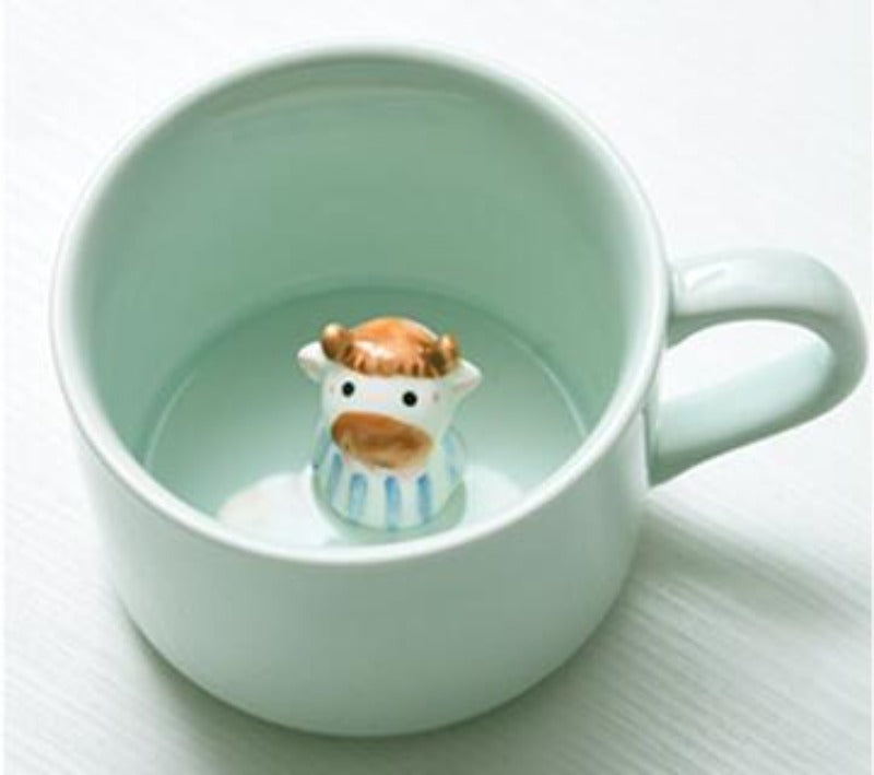 Creative 3D Cartoon Animal Ceramic Novelty Mug