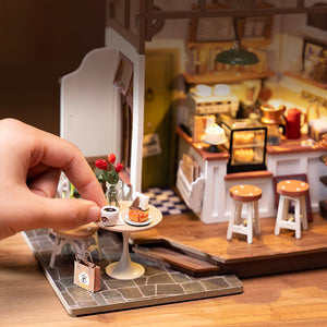 Rolife No.17 Cafe Miniature House Kit Dg162 3D Wooden Building Toys Gifts