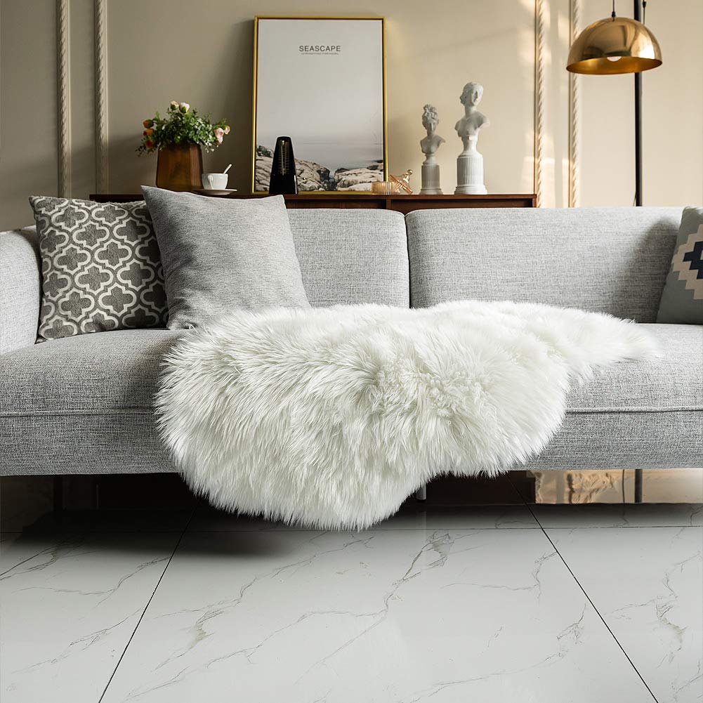 Faux Sheepskin Rug Soft Comfy Home Decor