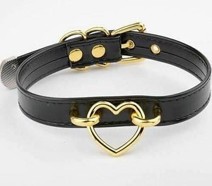 House Of Dasein Bdsm Heart Choker Collar Submissive Symbolic Jewelry Kink Fetish