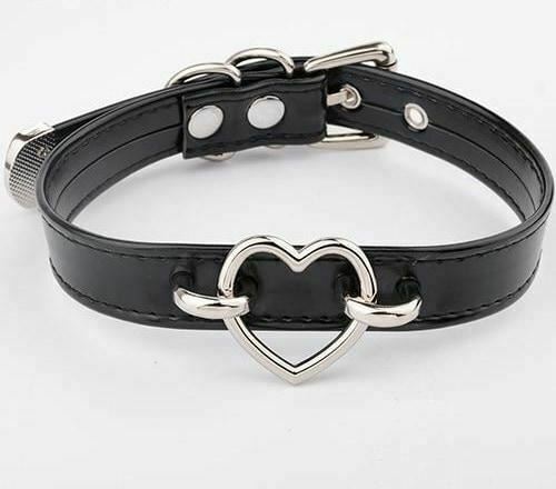 House Of Dasein Bdsm Heart Choker Collar Submissive Symbolic Jewelry Kink Fetish