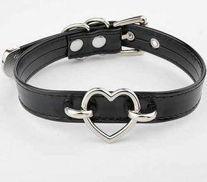 House Of Dasein Bdsm Heart Choker Collar Submissive Symbolic Jewelry Kink Fetish