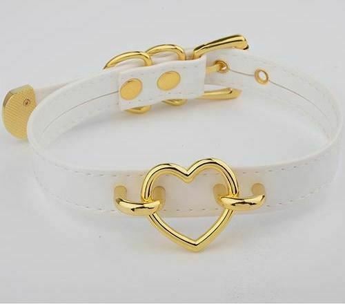 House Of Dasein Bdsm Heart Choker Collar Submissive Symbolic Jewelry Kink Fetish