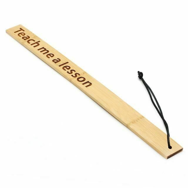 House Of Dasein Bdsm Spanking Ruler 40Cm Long Bamboo Wooden Paddle Impact Play Toy