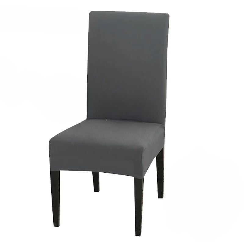 Chair Cover Grey Anti Dirt Waterproof Elastic Material For Dining Room Kitchen