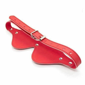 Leather Blindfold Eye Mask Bdsm Bondage Restraint