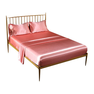Fitted Sheet Twin Size Jade Luxury Silky Set With Pillow Cases