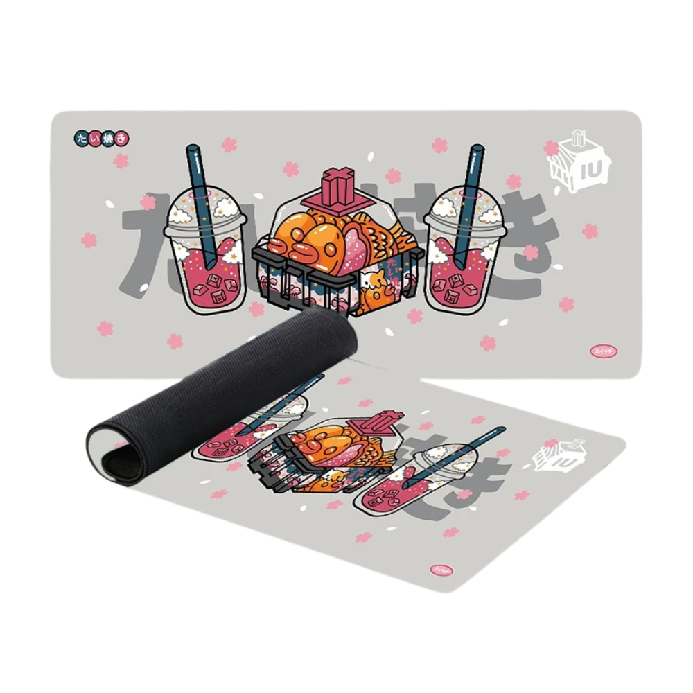 Mouse Pad Gray 300X700x3mm Milk Tea Game Rubber Soft Keyboard Desk Mat