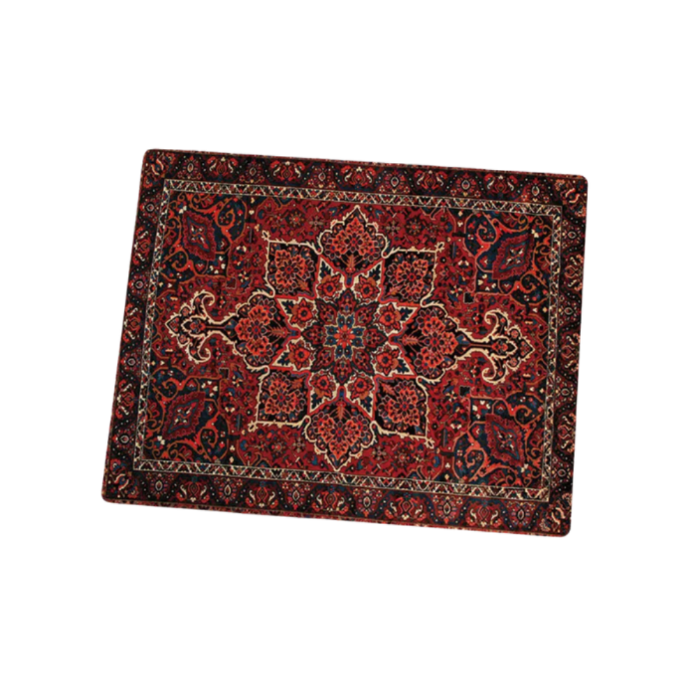 Mouse Pad Dark Red 22X18cm Persian Tribal Carpet For Computer Office Desk Mat