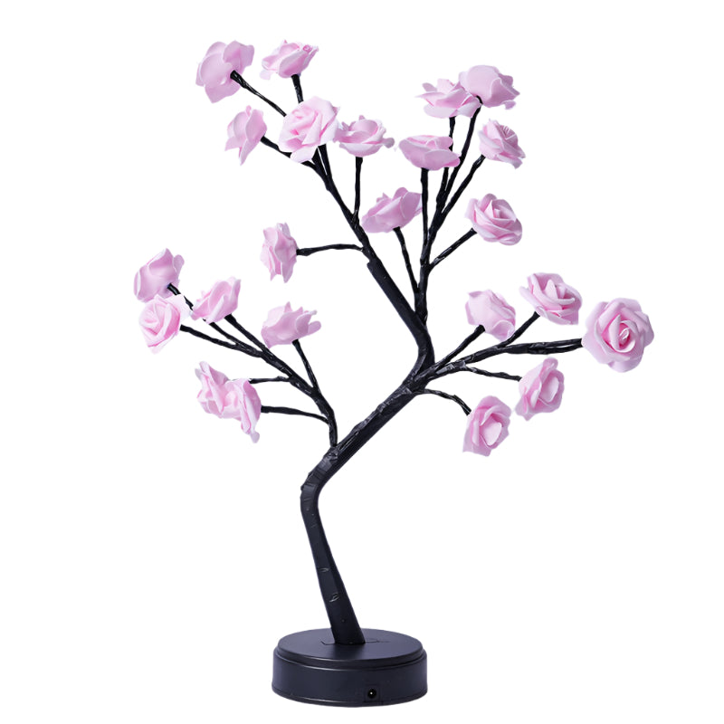 Table Lamp Flower Tree Rose Usb Operated Night Light For Home Wedding Decoration