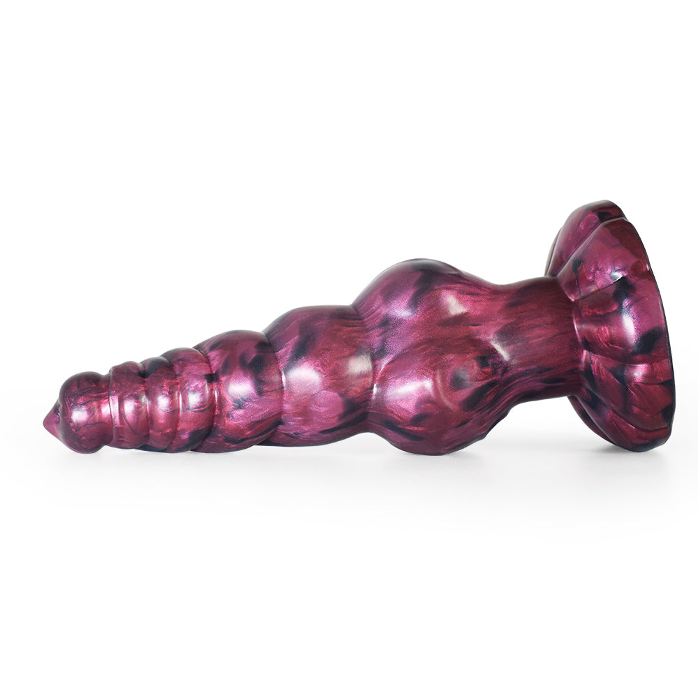 22.7Cm Liquid Silicone Suction Cup Rosy Thick Dildo Sex Toys