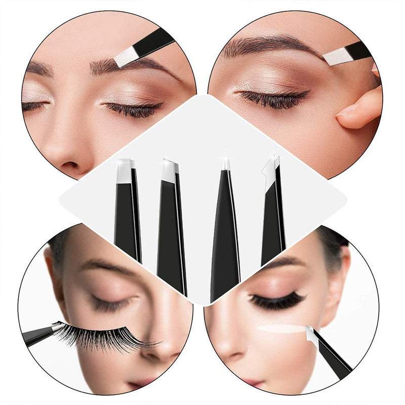 Eye Care 7Pcs Eyebrow Scissors Grooming Kit With Package Bag Stainless Steel Trimmer Tools