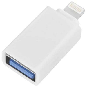 8 Pin Male To Female Usb 3.0 Adapter For Iphone White