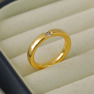 Veile Studios Smooth Ring For Female Index Finger Diamond Studded Cold Style Fashion
