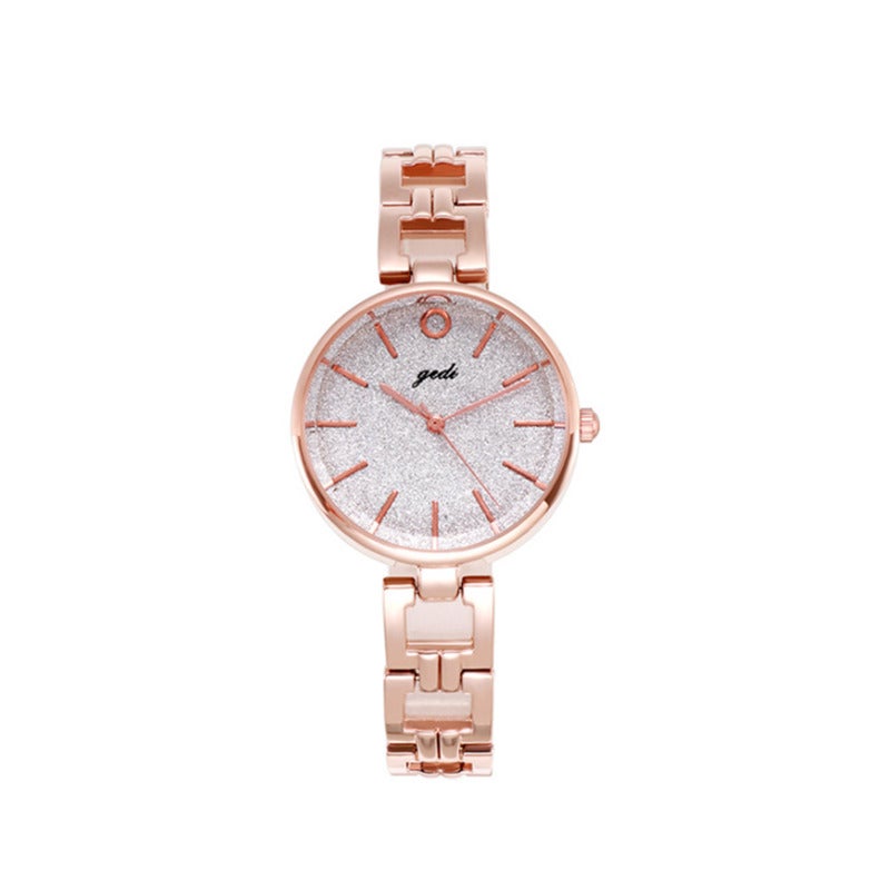 Shiny Gypsophila Fashion Ladies Watch Waterproof Trend Steel Band Simple