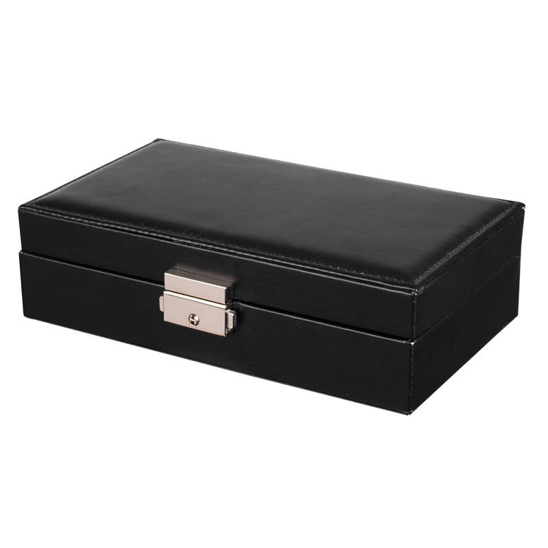 Veile Studios Faux Leather Locking Single Layer Jewellery Storage Box