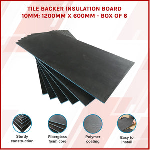 Tile Backer Insulation Board 10Mm: 1200Mm X 600Mm Box Of