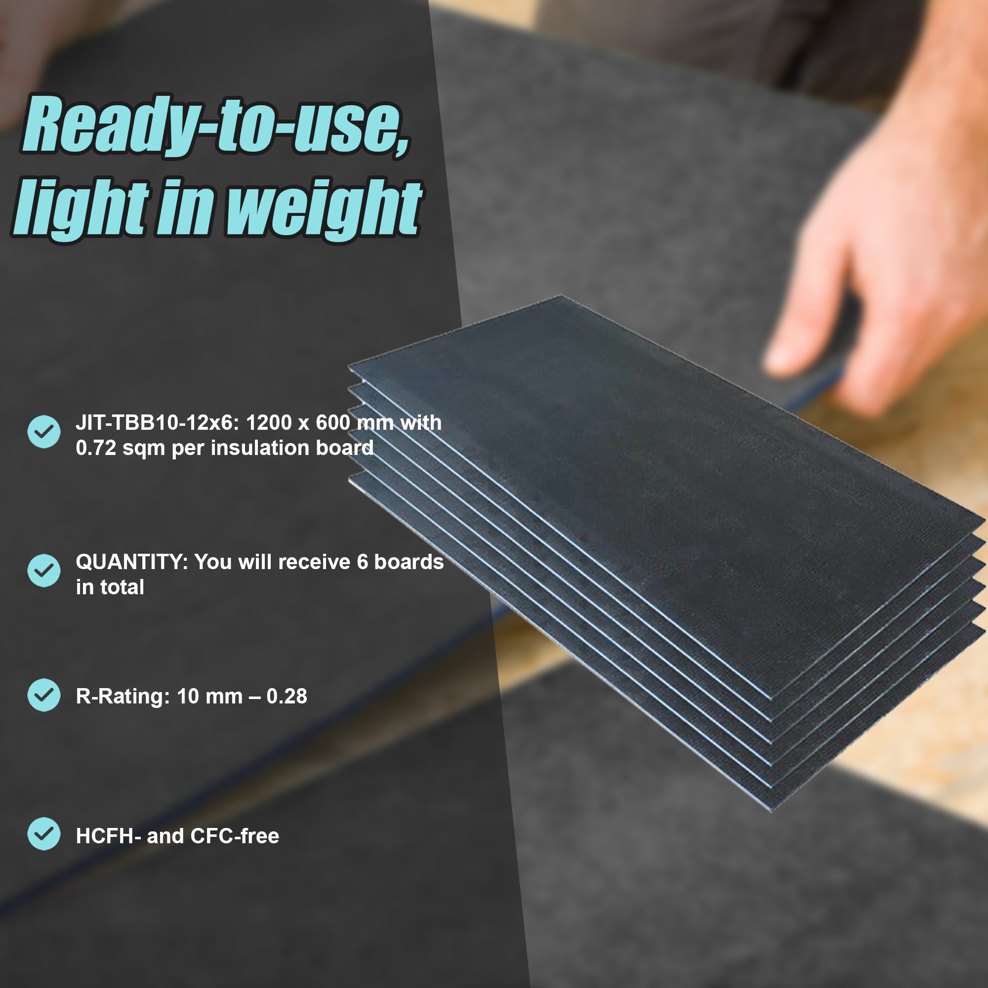 Tile Backer Insulation Board 10Mm: 1200Mm X 600Mm Box Of