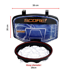 Hamper Basketball Laundry Hoop Hanging Clothes Storage Kids Fun Door Bag