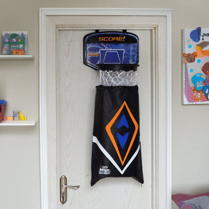Hamper Basketball Laundry Hoop Hanging Clothes Storage Kids Fun Door Bag